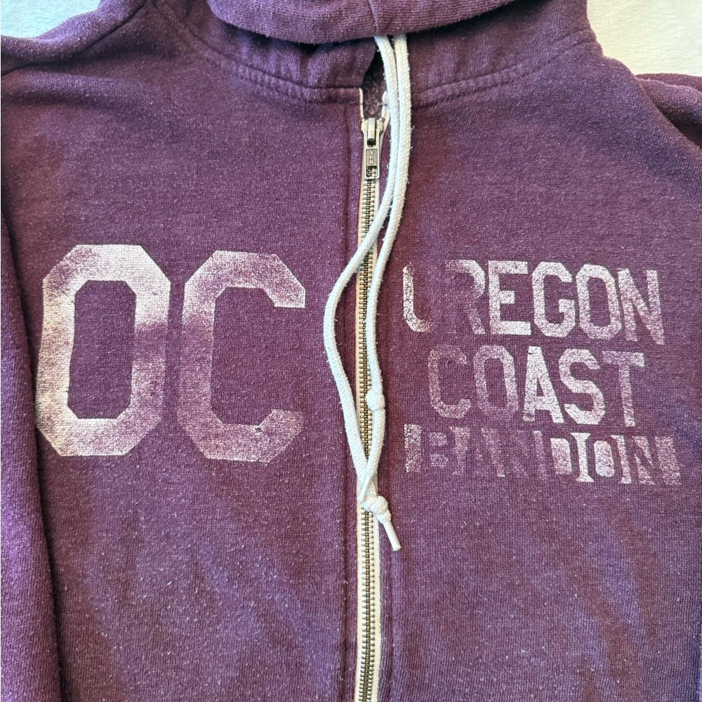 MV Sport Plum Oregon Coast Bandon Zip Hoodie, S